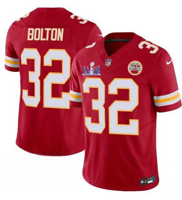 Men & Women & Youth Kansas City Chiefs #32 Nick Bolton Red F.U.S.E. Super Bowl LVIII Patch Vapor Untouchable Limited Jersey,We sell and wholesale Men & Women & Youth Kansas City Chiefs #32 Nick Bolton Red F.U.S.E. Super Bowl LVIII Patch Vapor Untouchable Limited Jersey on line form chian!